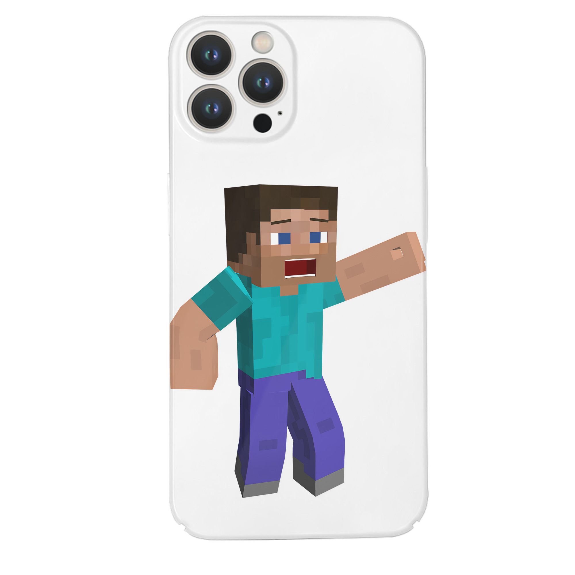 （画像用） マインクラフト ブロックの世界 Minecraft MC Block world 【iPhone 14シリーズ対応】ハードケース